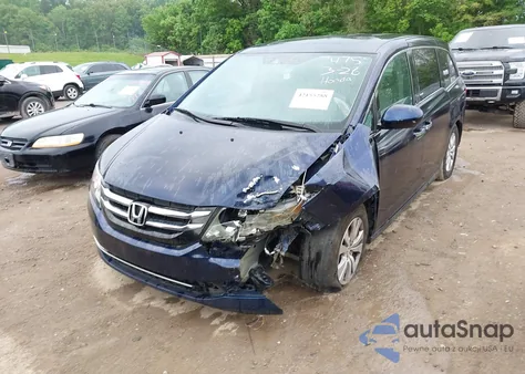 2014 Honda Odyssey Ex-L из США, поврежденный, VIN 5FNRL5H62EB017475